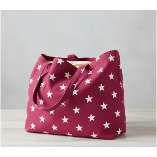 Bavlnená látka Stars cerise