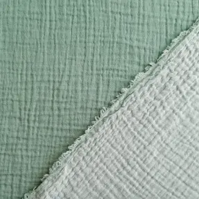 Dvojitá gázovina/mušelín DOUBLE FACE light mint