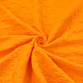 Bavlnená látka SMOGGED EMBROIDERY orange