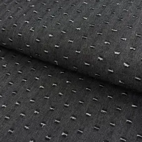 JEANS DENIM 6 OZ Small Holes black