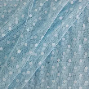 Tyl na TUTU SPOT light blue