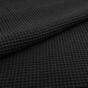 Bavlna s vaflovou väzbou black
