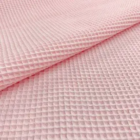 Bavlna s vaflovou väzbou light rose