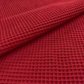 Bavlna s vaflovou väzbou red