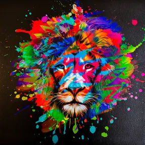 Umelá koža KARIA Lion splash PANEL