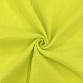 Dvojitá gázovina/mušelín neon yellow