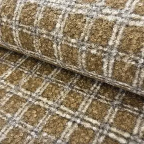 Kabátovina Bouclé Squares design A